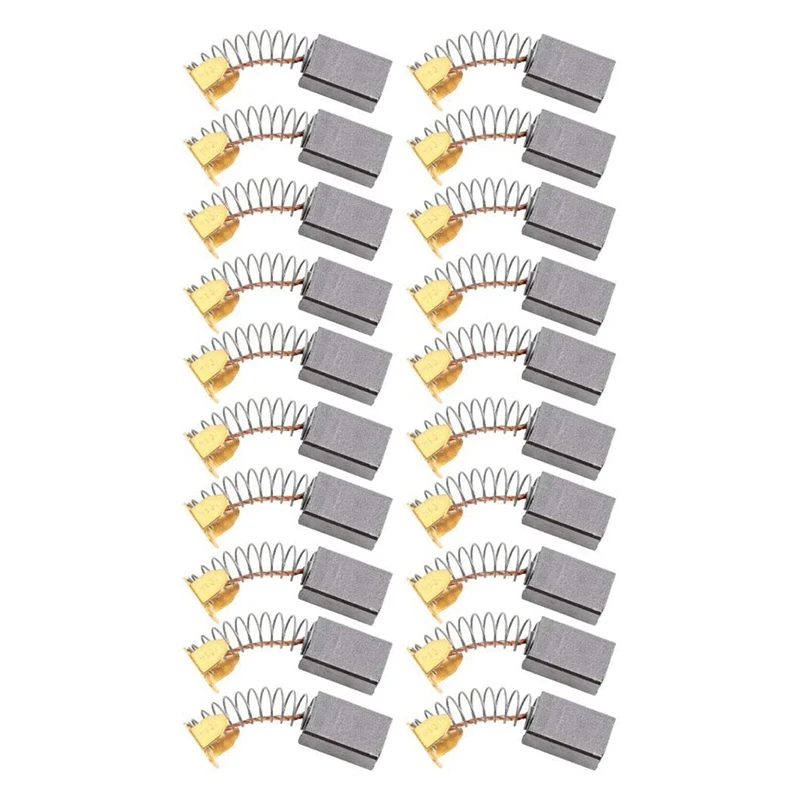 

20Pcs Replaceable Brush Electric Motor Brush 6X10x15mm With Thermal Conductivity For Electric Motors