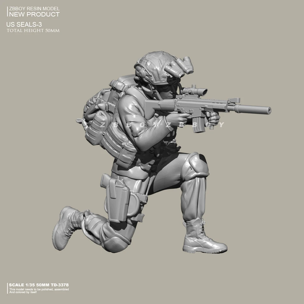 

1/35 Resin soldier model kits DIY toy self-assemlbed TD-3378