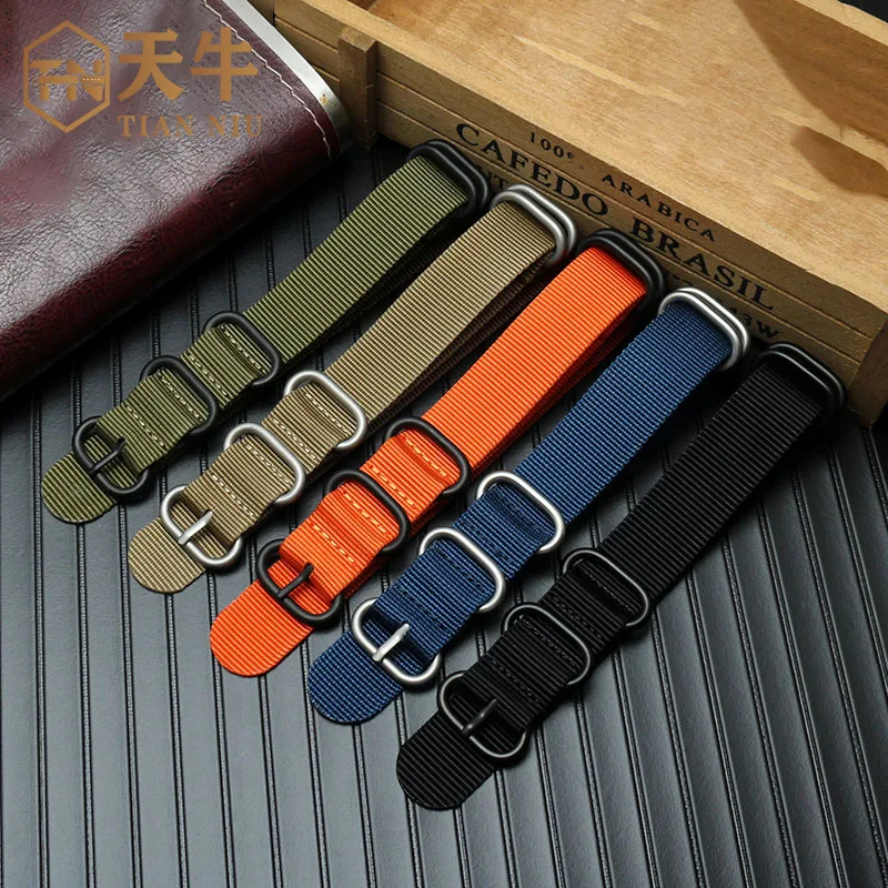 Ремешок нейлоновый водонепроницаемый для наручных часов цвет в ассортименте