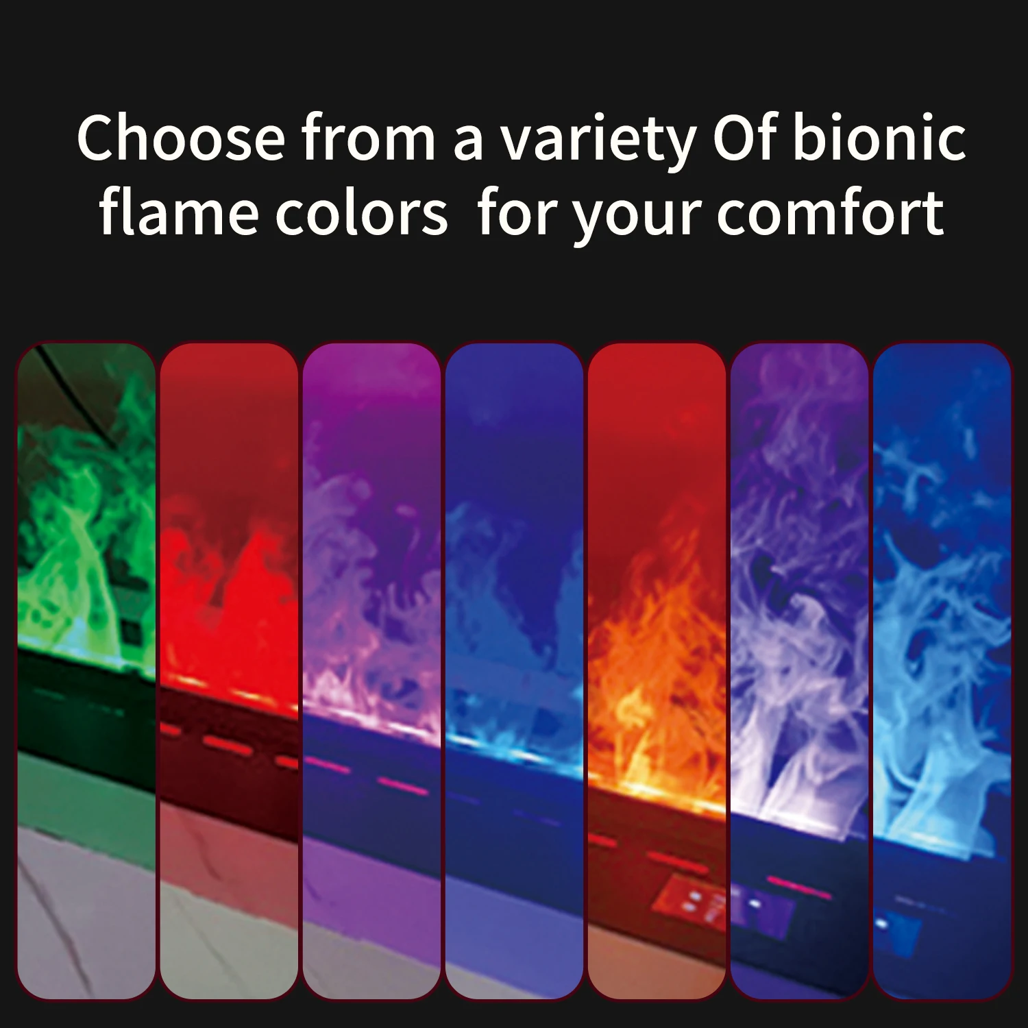 3D электронный камин с водяным туманом и Bluetooth APP воспроизведение музыки