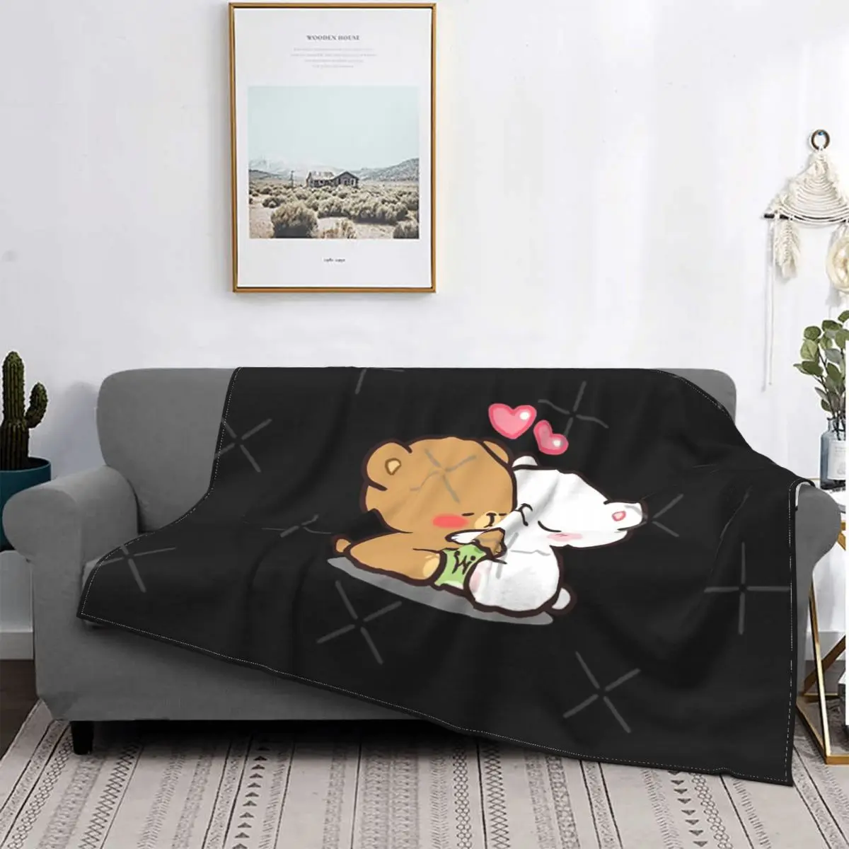 

Milk And Mocha Bears Classic Blanket Bedspread Bed Plaid Throw Bedspread 90 Thermal Blanket Blankets For Baby