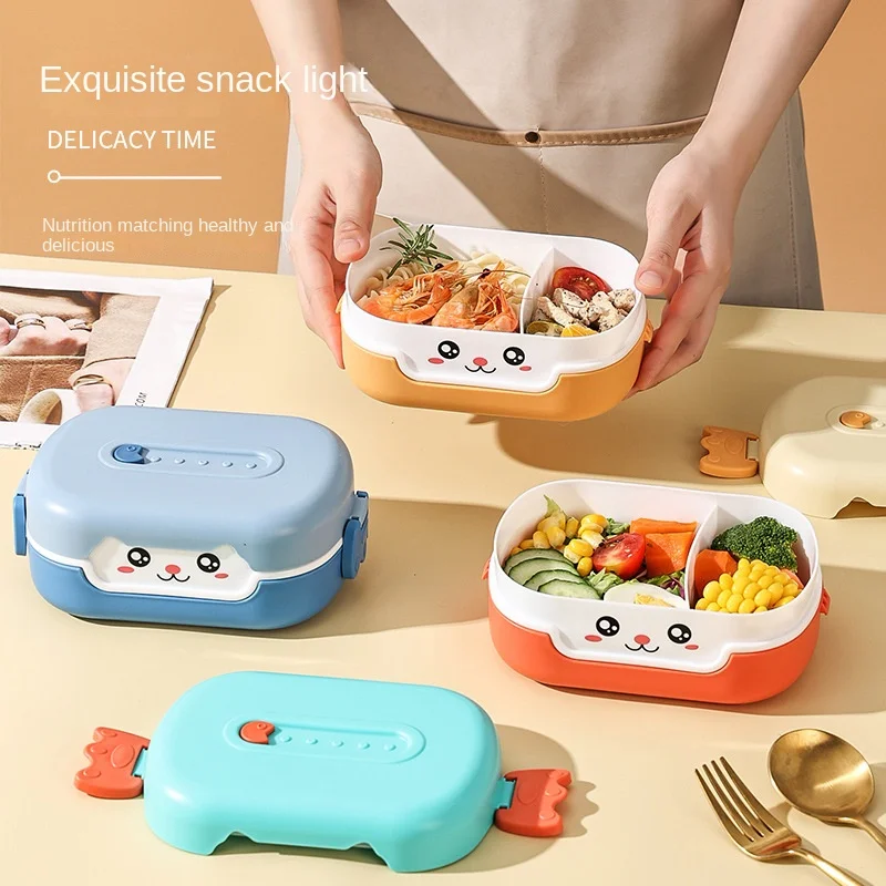 

Cartoon Lunch Box For Girls 2 Boxes Of Fruits And Vegetables Kitchen Food Cold Storage Container For Cute Cat Students Lunch Box