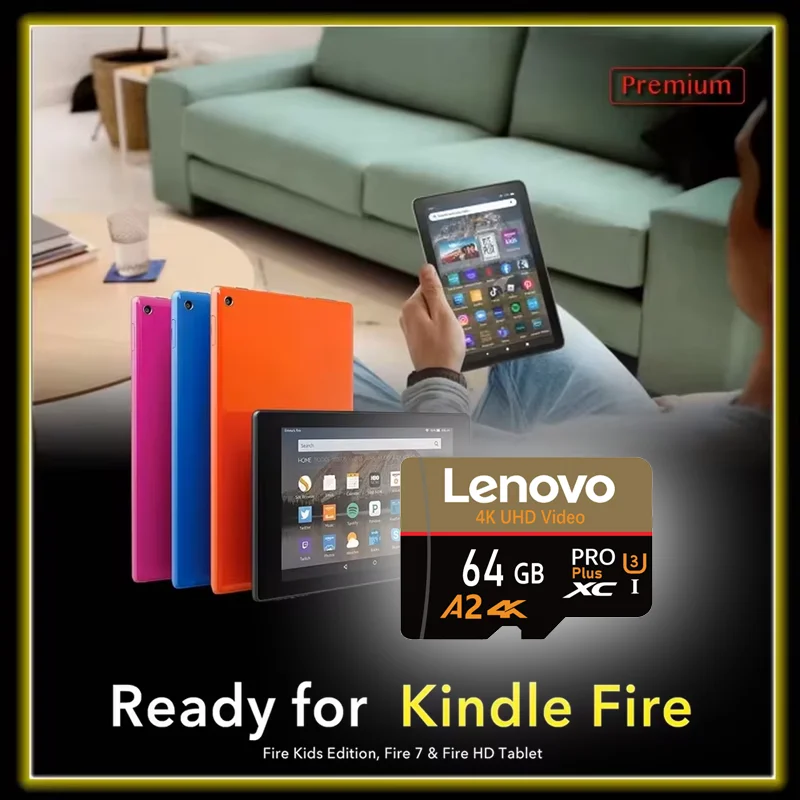 Фото Карта памяти Lenovo Ultra Micro TF 512 ГБ/256 ГБ/128 ГБ/64 ГБ/32 ГБ, высокоскоростная мини-карта SD для хранения видеофайлов 4K UHD №4
