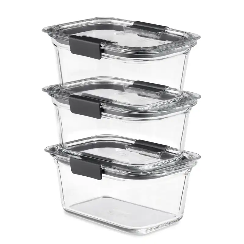 

3-Pack Glass Food Storage Containers, 4.7-Cup, Leak Proof, BPA Free Articulos de cocina y hogar ofertas Cucharon Coladores para