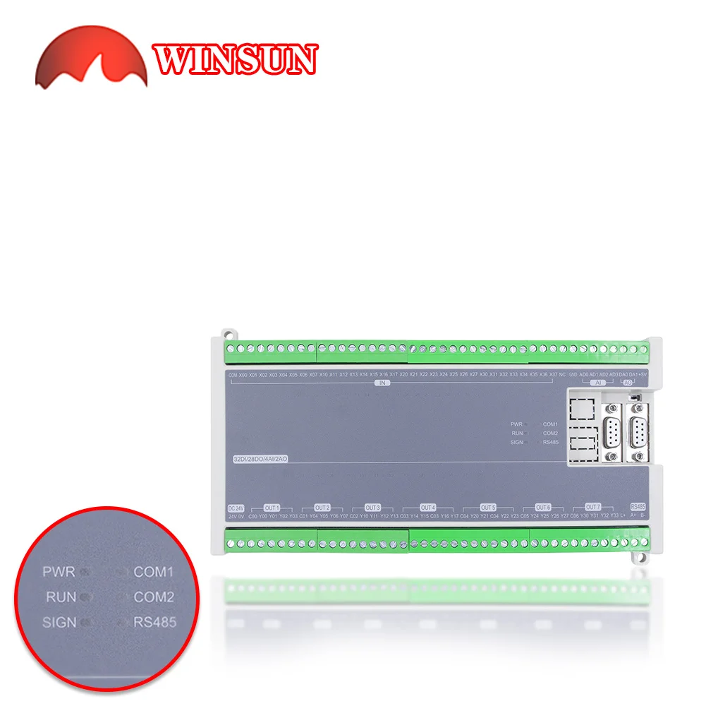 

Программное обеспечение GX, фотографические часы, модель Modbus 485, 32 входа, 28 транзисторов, выход 2AD, аналоговый контроллер импульсного двигателя 2DA out