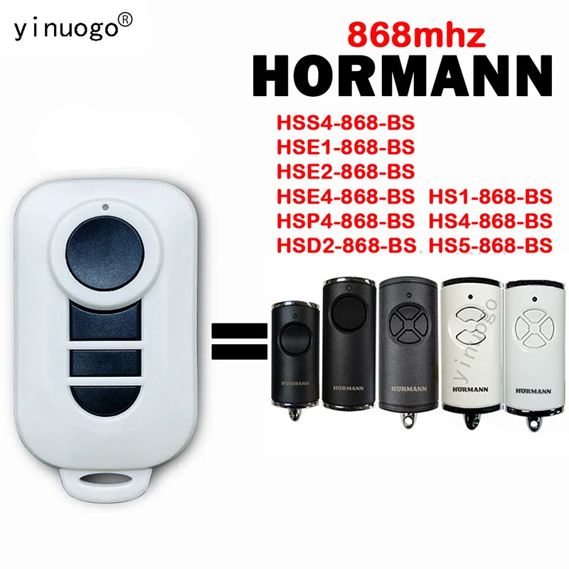 HORMANN HSP4 HSS4 HSD2 HS1 HS4 HS5 HSE1 HSE2 HSE4 868 BS Дистанционное управление гаражными воротами 868,35 МГц Роллинг-код Электрический открыватель ворот