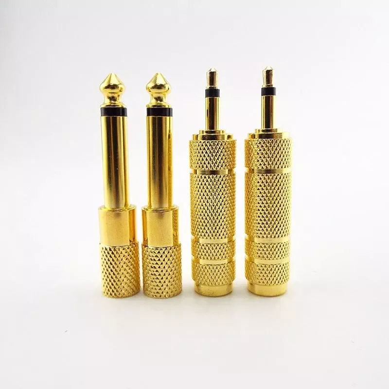 

1/4" mono Male To 3.5mm 1/8" Female Connector Jack Audio Speaker Mono Terminal Plug Headphone Adapter Gold Plated 6.5m
