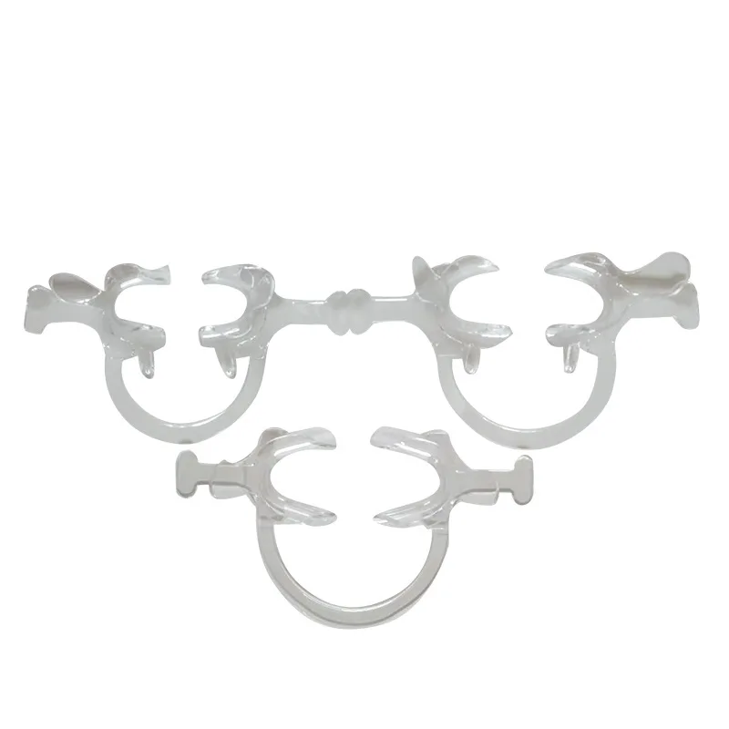

1 pc Orthodontic Dental Plastic Mouth Opener Transparent Cheek Retractor with Handle C shape Cheek Lip Retractor