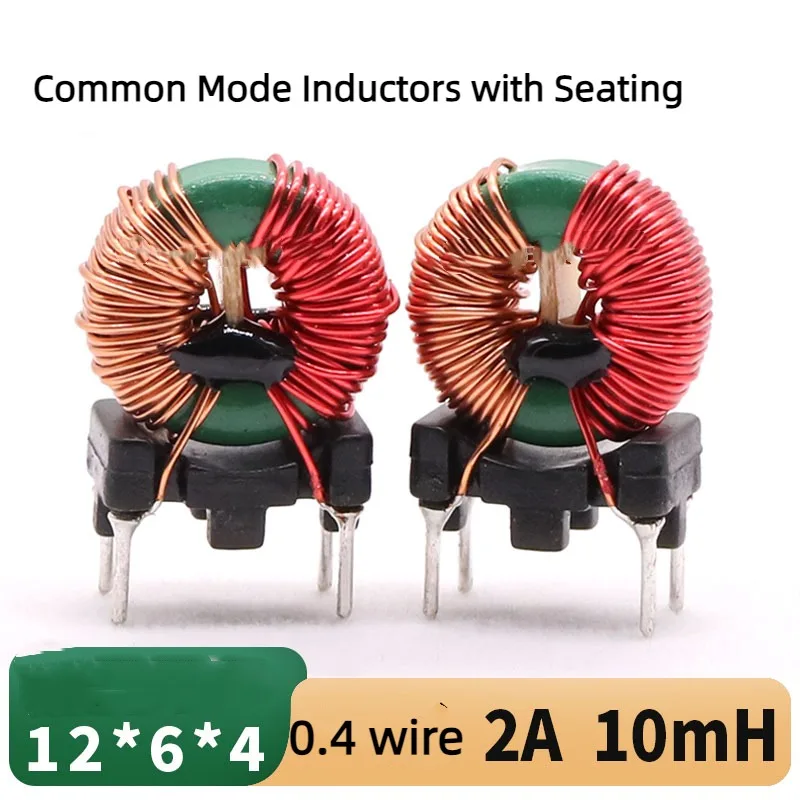 

Common Mode Inductors 10mH 20mH 30mH Power Supply EMC Filter Pin Inductor Coils with Seated Magnetic Ring