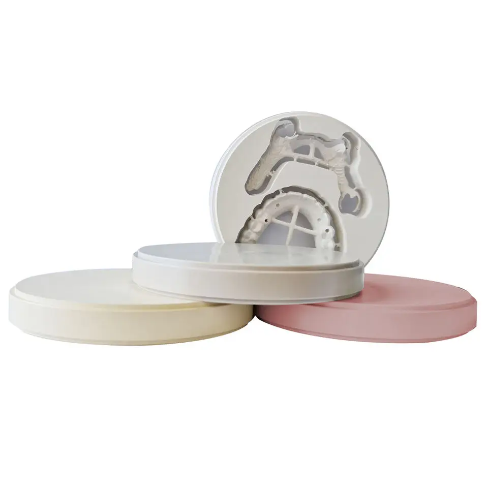 

Монохромные стоматологические блоки PMMA, 5 шт., много пустых полимерных фрезерных материалов 95 мм * 25 мм для цифровой системы Cadcam zirkonпонимаn