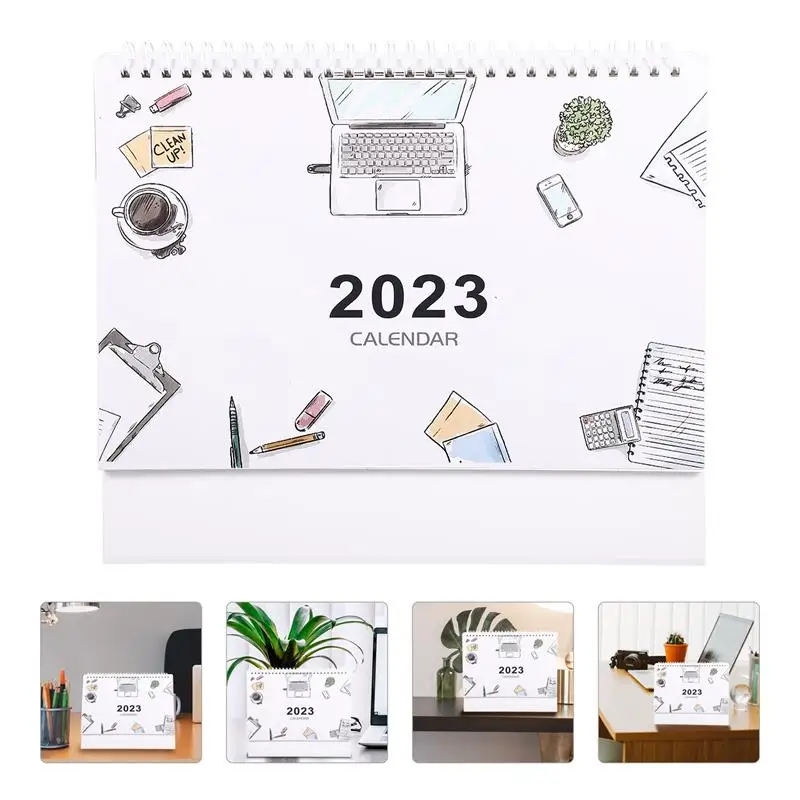 Календарь 2023, настольный планировщик, стоячий ежемесячный настольный календарь, календарь для рабочего стола, календарь для планшетов, нас...
