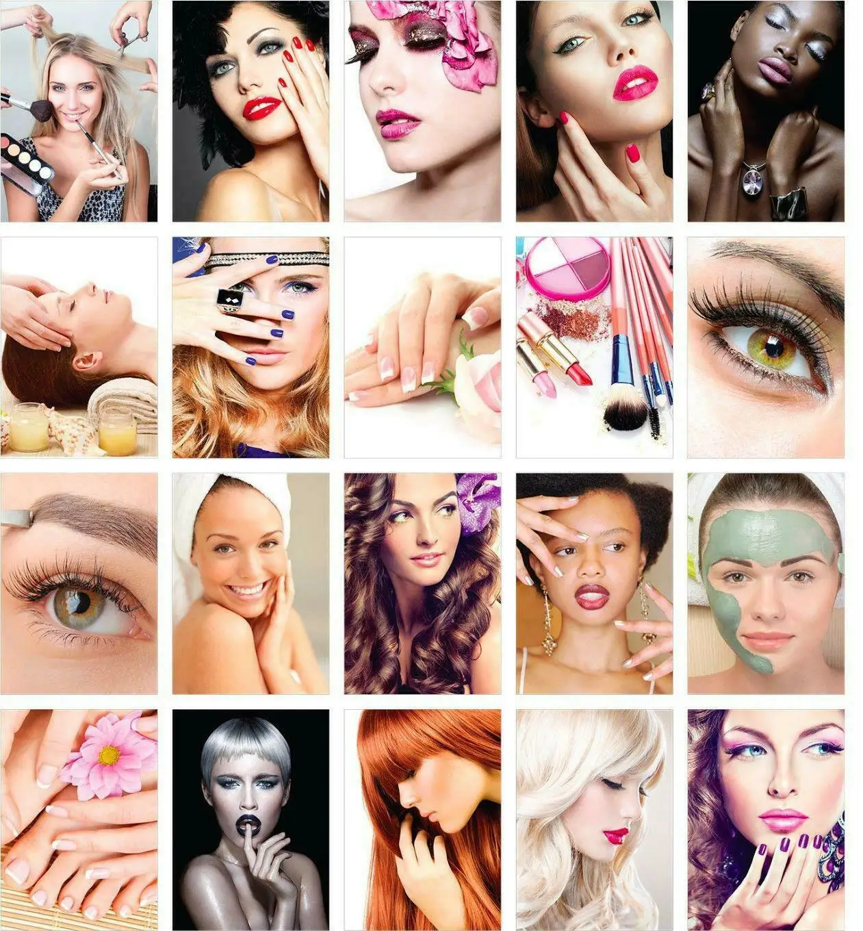 21 стиль на выбор, Шелковый постер для украшения волос, салонов красоты, спа-салонов, 25 х36 дюймов