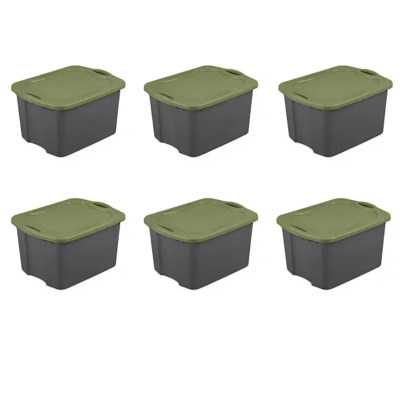 

17.5 Gal. EZ Carry Plastic, Flat Gray/Sage Legume, Set of 6