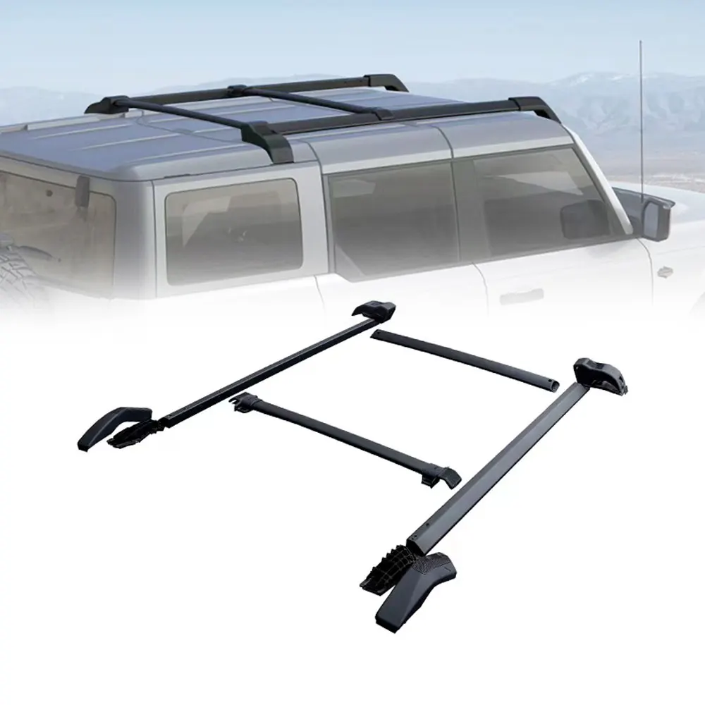 

Car Hard Top Rails Cross Bars Roof Rack For Ford Bronco 2021 2022 2023