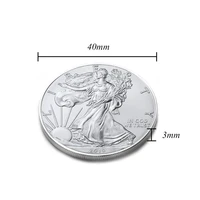 u s liberty challenge coin america eagle coin silver plated commemorative coin collection gift home decoration 202020212022