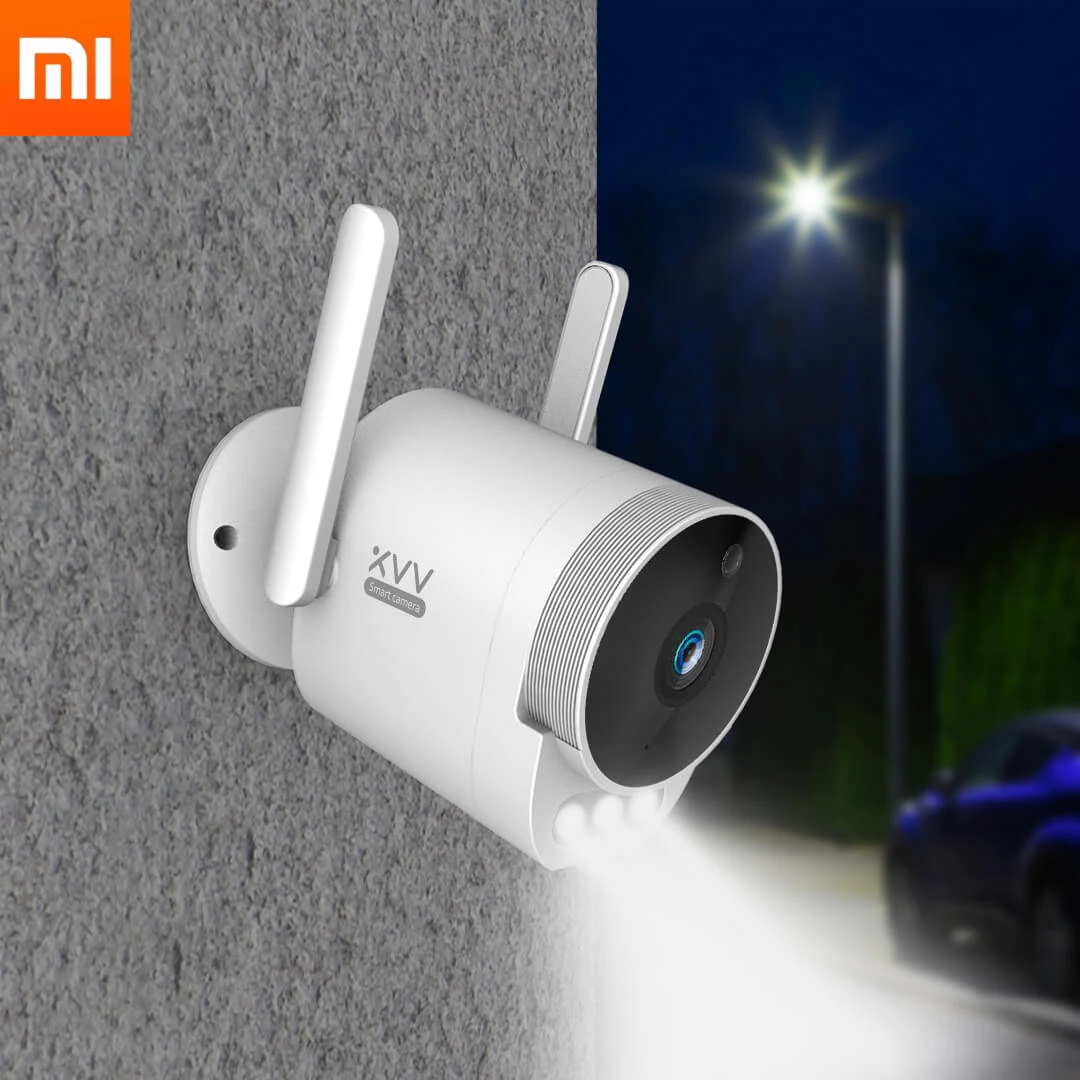 Умная наружная камера Xiaomi 1296p водонепроницаемая с защитой от карликов