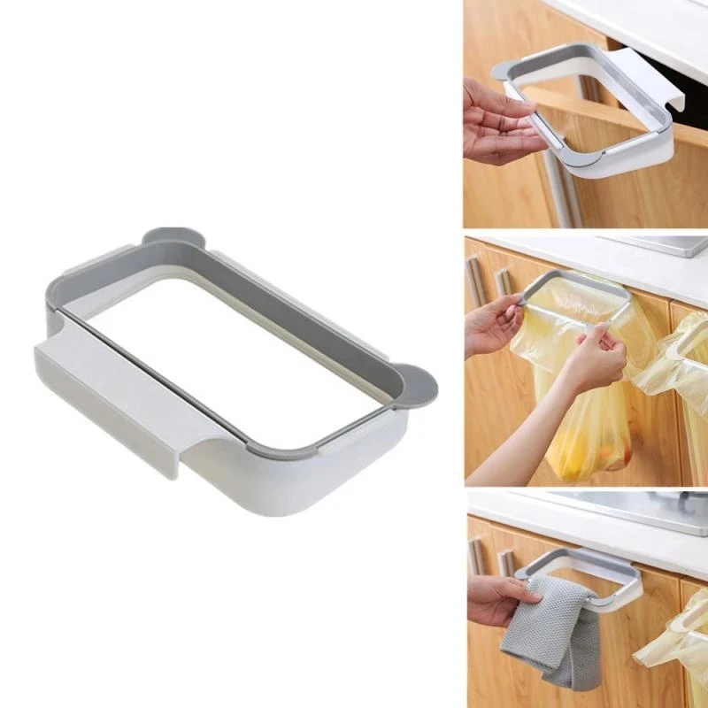 Waste Bin Garbage Bag Holder Portable Kitchen Trash Bag Holder Kitchen Gadgets