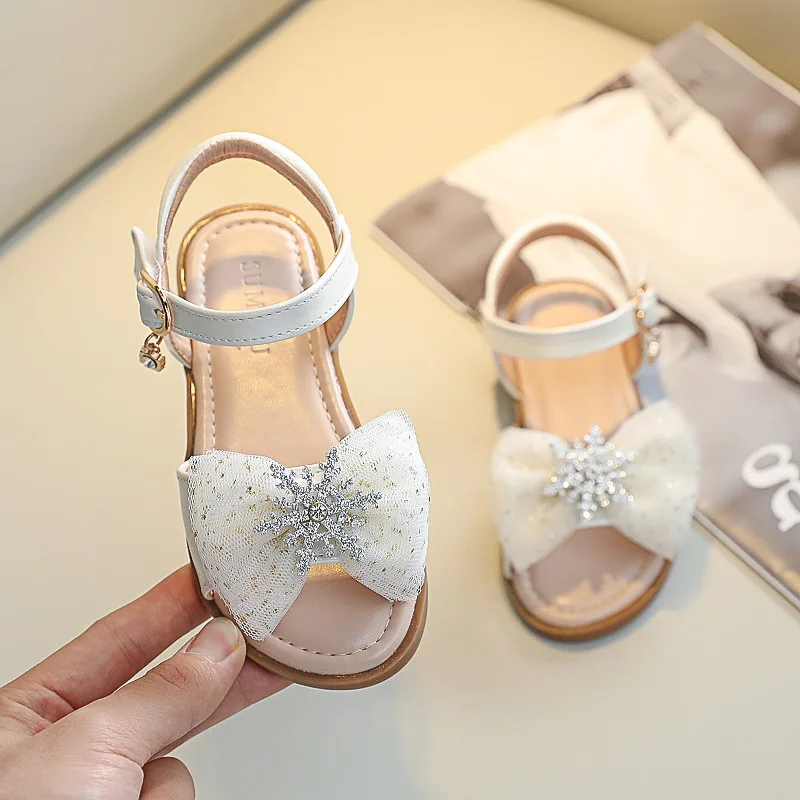 Girls' Sandals Fashion Girls' Princess Shoes Children's Soft Soled Children's Baby Shoes Personalized Lightweight Wear-resistant