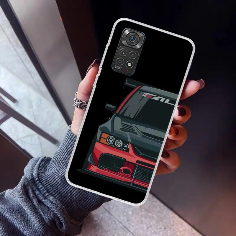 JDM Tokyo Drift Sports Car Male Men Phone Case for Xiaomi Redmi Note 13 12S 12 11S 11 11E 11T 10S 10 Pro Plus 9 9S 8 8T 7 5G Sof