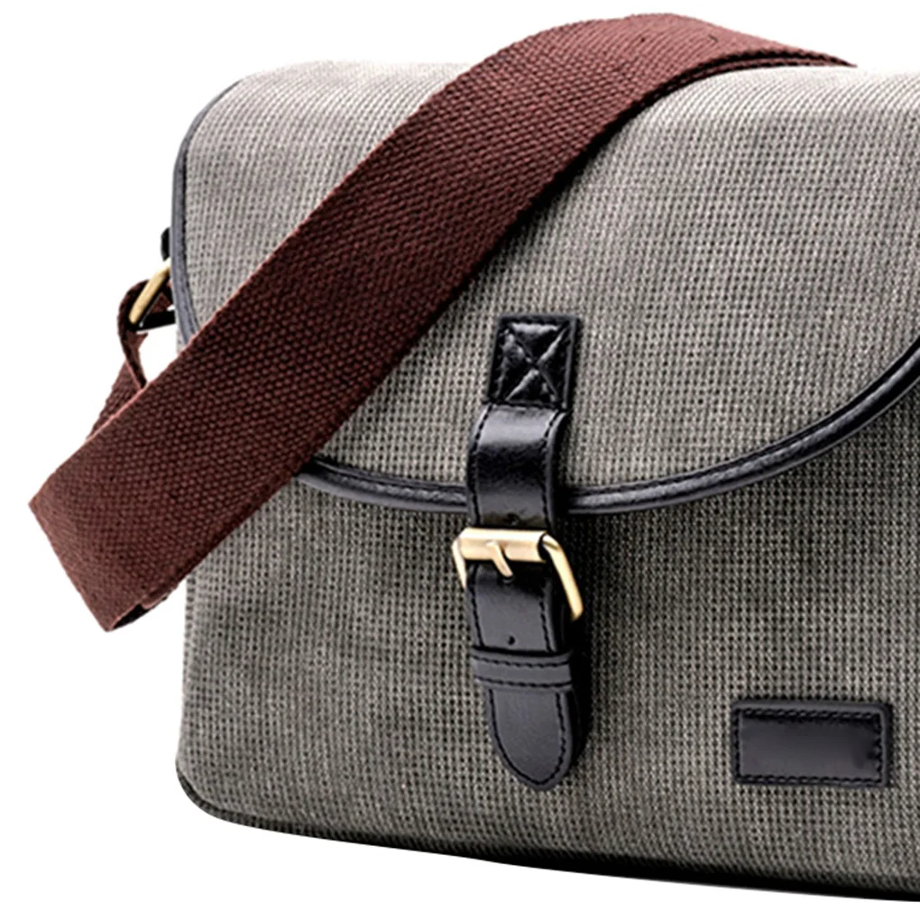 DSLR SLR Camera Shoulder Bag Shockproof Photography Messenger Pack Outdoor Cam Crossbody Pouch