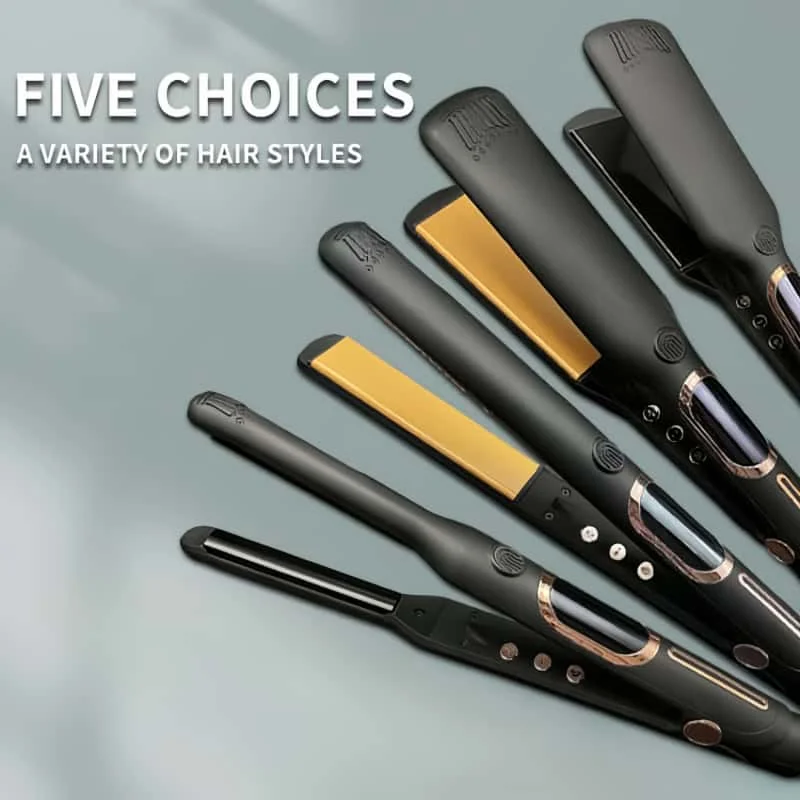 500f Salon Ionic Nano Technology Золотая Титановая пластина Mch Выпрямитель для волос