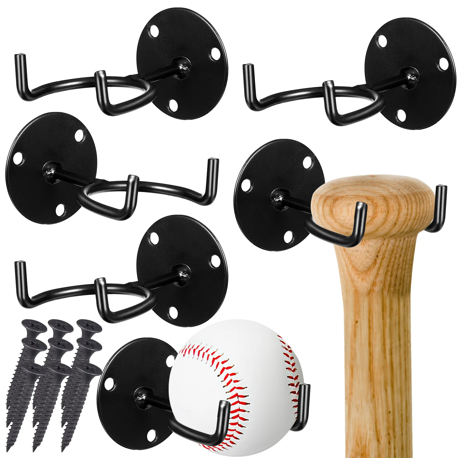

Bat Baseball Wall Rack Display Bracket Mount Holder Mounted Hangershanger Holders Mini