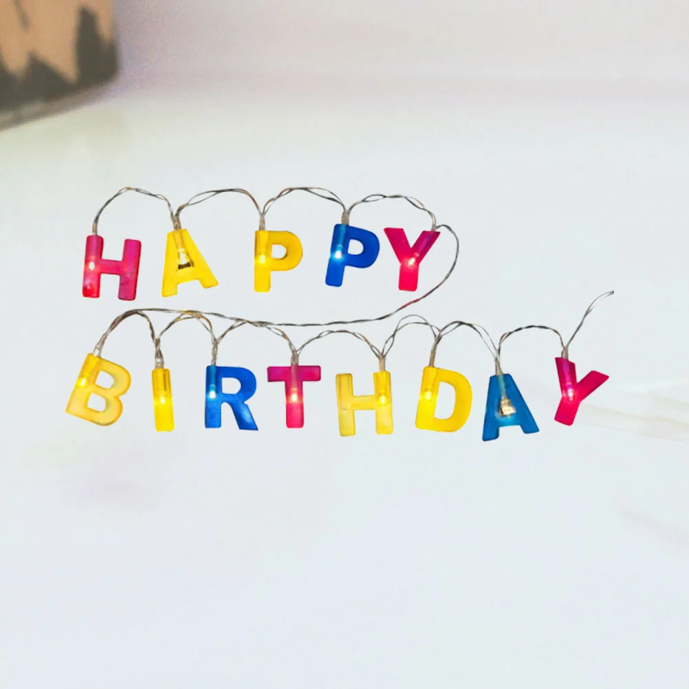 

1 Set Letter Style Lamps Festival Party Lights Decorative Lamps Birthday Lamp String for Garden Home Bar Restaurant