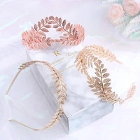 retro hair bands jewelry headwear bride headbands wedding hair crown leaves hair hoop gold leaves wreath