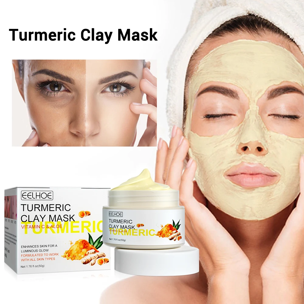 Маска из куркумной глины для лица