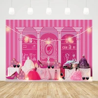 mehofond photography background pink shop high heel dress girl princess birthday party portrait decor backdrop photo studio prop