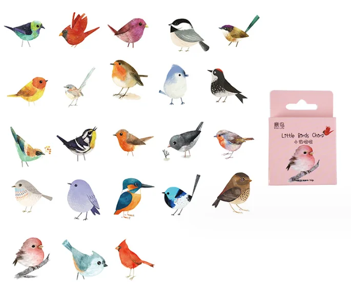 

Happy bird decorative sticker(1pack)