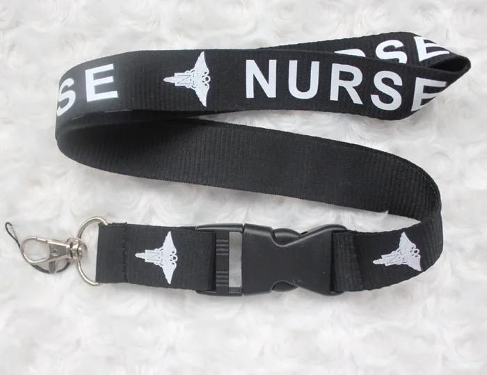 

Wholesale Hot 10pcs Doctor Nurse card Neck Strap Lanyards Badge Holder Rope Pendant Key Chain Accessories