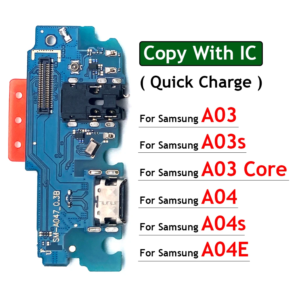 

Новинка для Samsung Galaxy A03 Core A03s A04 A04s A04E USB-порт для зарядки Микрофон док-станция Соединительная плата гибкий кабель