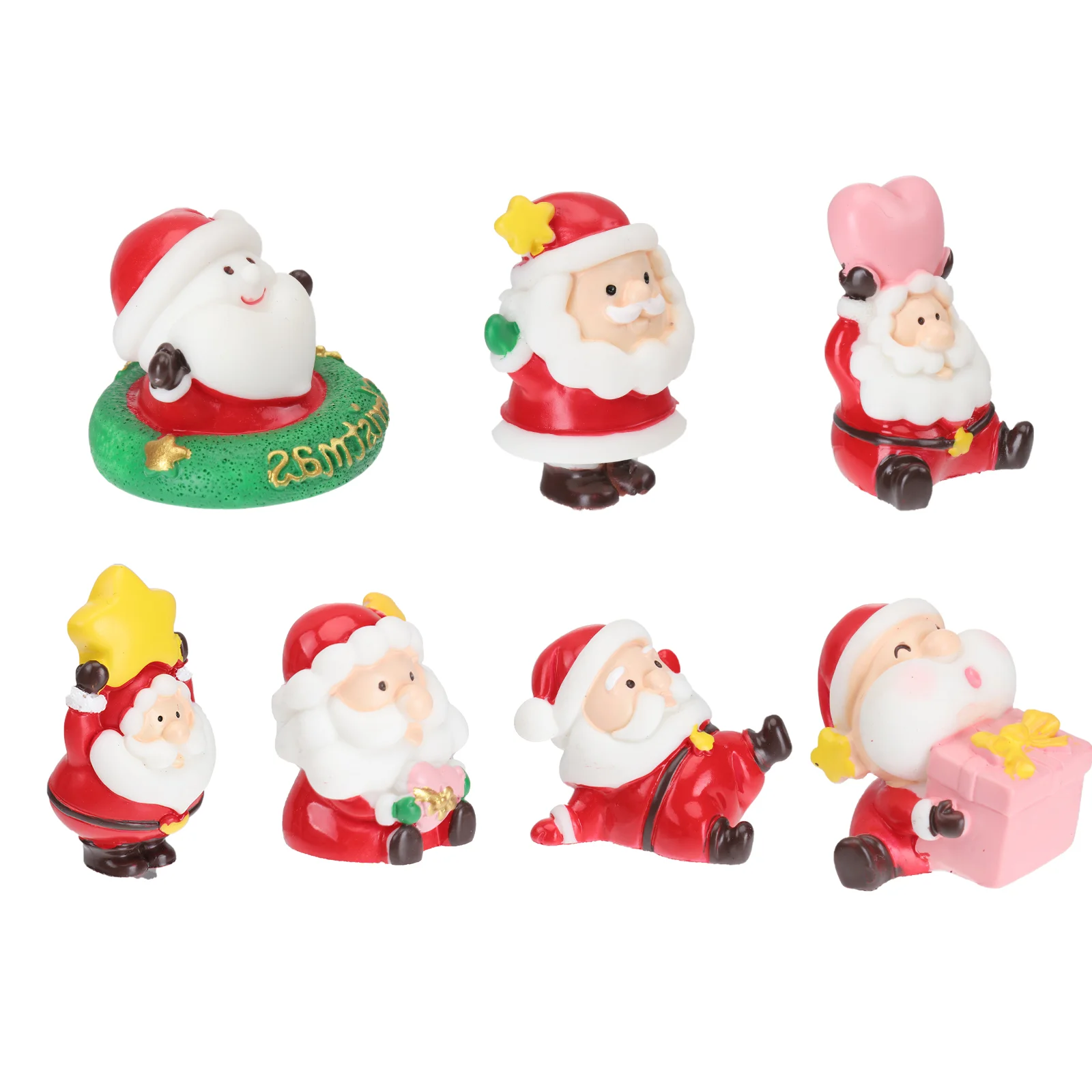 

Christmas Micro Landscape Decoration Clauswinter Aquarium Model Figuresanta Miniature Reindeer Tree Snowman Ornamentsfigurines