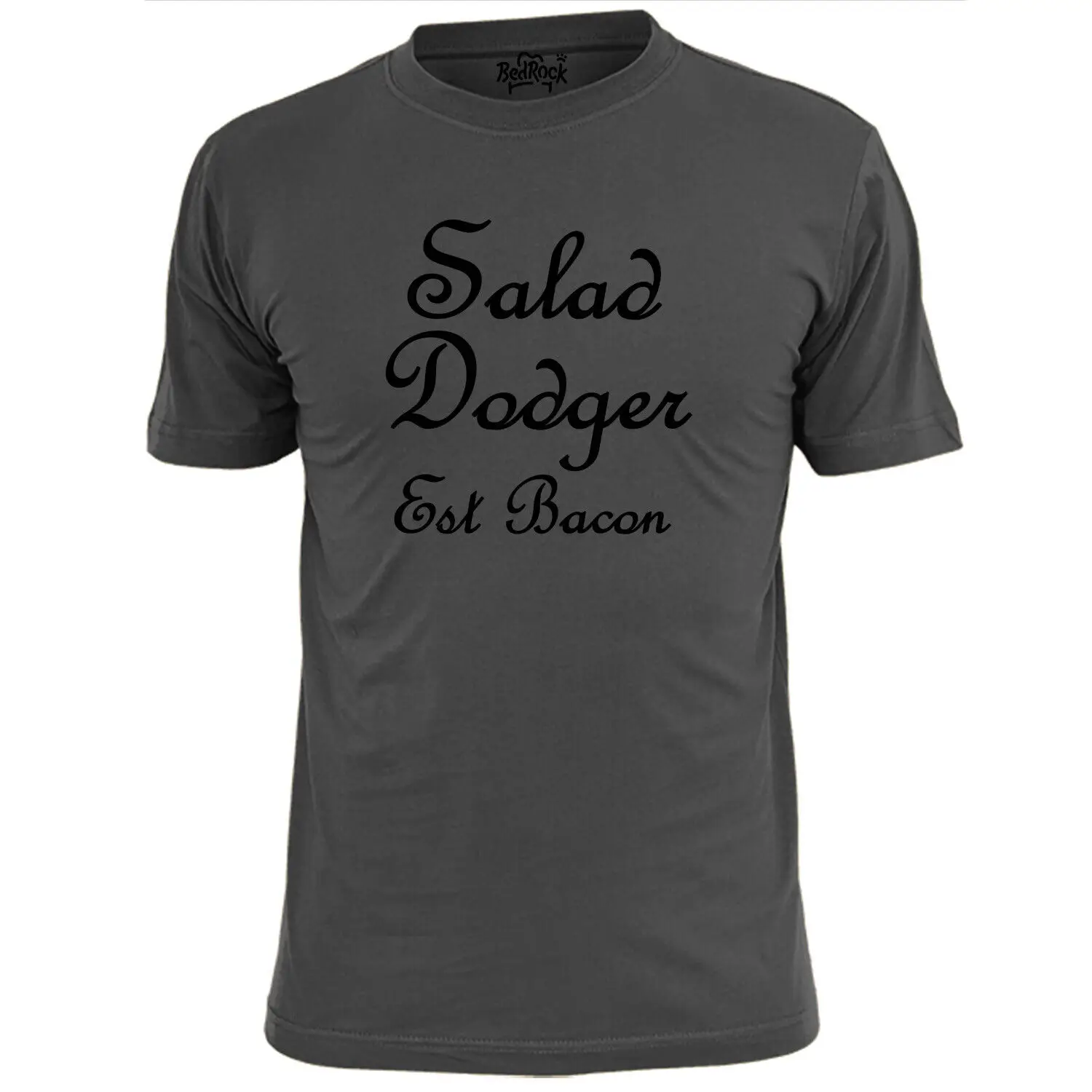 Мужская забавная футболка с изображением салата мяса еды на вынос