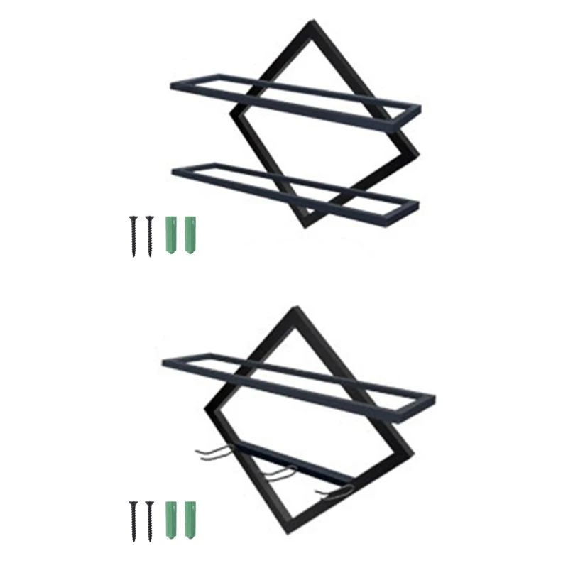 

Настенный Винный Стеллаж с перевернутым верхом, стеклянный держатель, органайзер для хранения, Прямая поставка