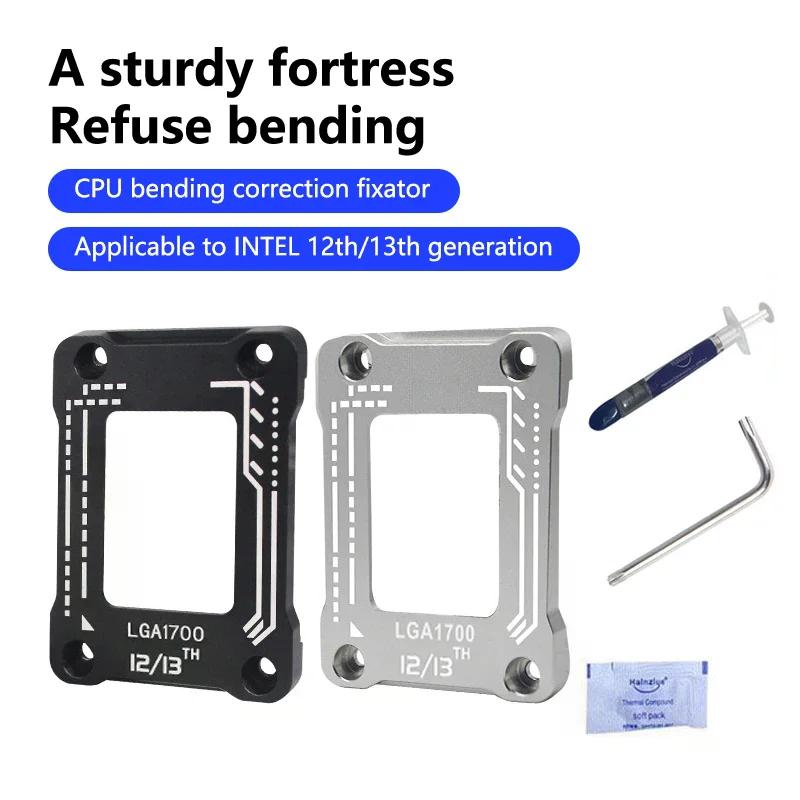 Фото Кронштейн для материнской платы настольного компьютера LGA1700, защита от деформации, корректирующая рамка для процессоров INTEL 12-го и 13-го поколений №3