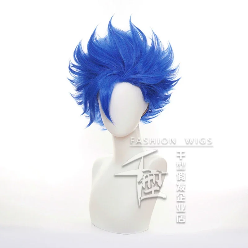Синий короткий парик для косплея SK8 the Infinity Shindo Ainosuke SK Eight термостойкие