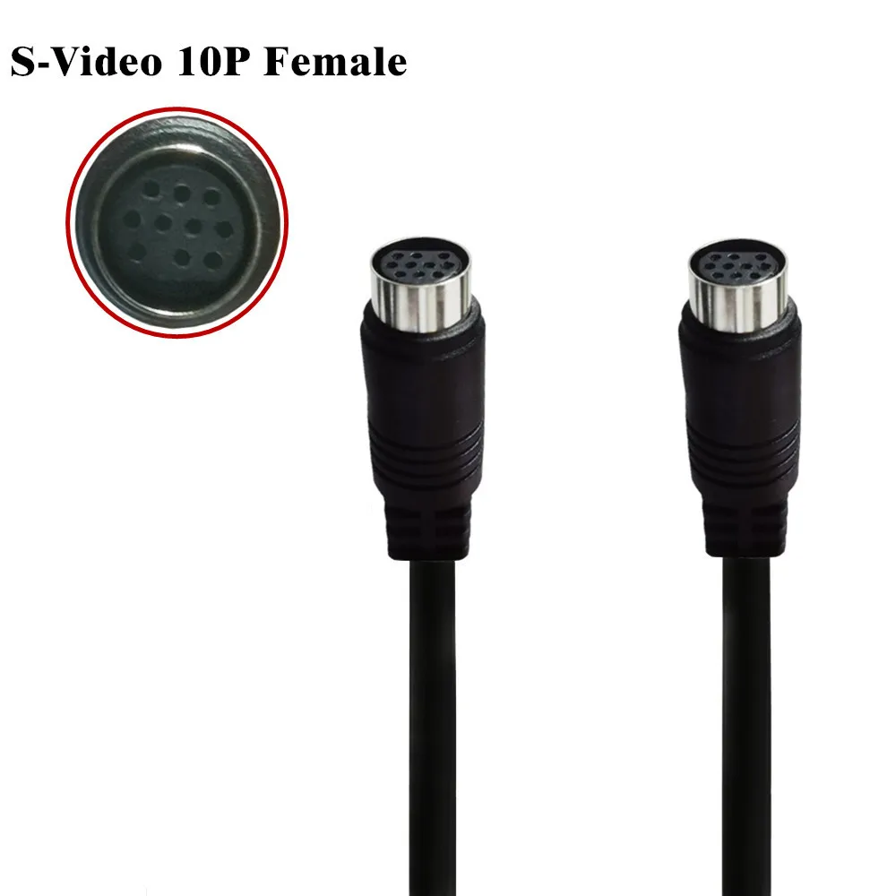 

S-Video SVideo (SVHS) Gold Plated Cable 10pin Female to Female for Home Theater, DSS Receivers, VCRs, DVRs/PVRs, Camcorders, DV