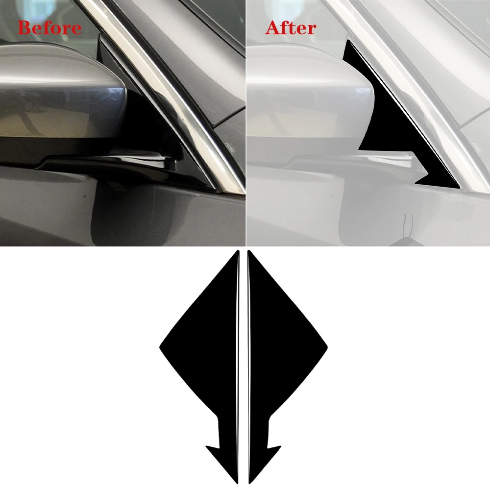 

Car Rearview Mirror A-Pillar Decorative Cover Trim for Infiniti G37 2007 2008 2009 2010 2011 2012 2013 Accessories ABS Black