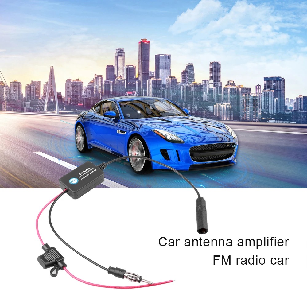 Усилитель сигнала DAB FM AM кабель для автомобильной антенны 12 В SMA 3 в 1 автомобильный