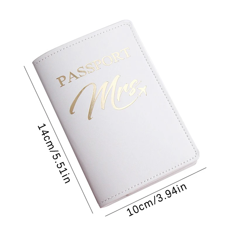 Mr Mrs Lover Couple Passport Cover Embroidery Passport Holder Women Men Travel Accessories