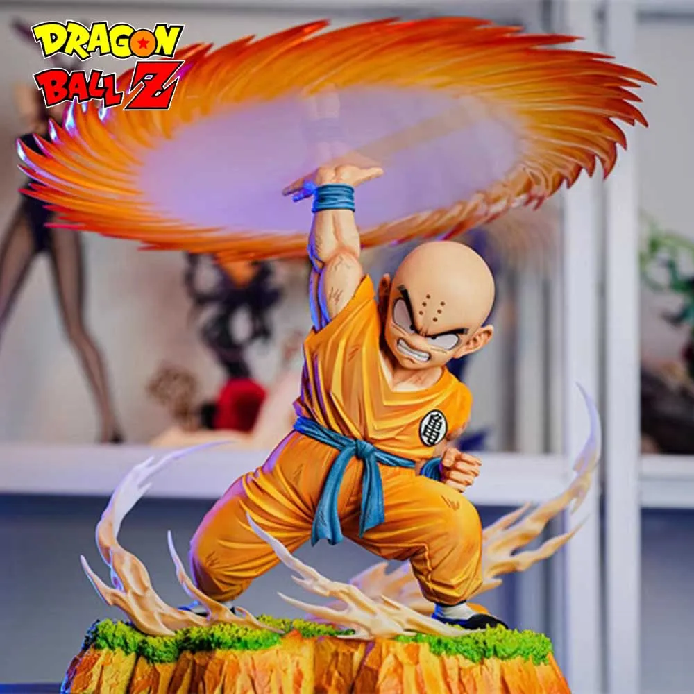 

28cm Dragon Ball Z Figure Kienzan Kuririn Anime Figures Gk Dbz Kulilin Figurine Pvc Statue Collectible Model Decoration Toy Gift