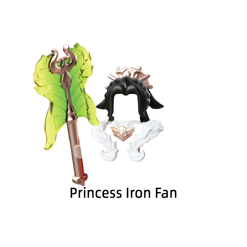 The Journey West Li Jing Nezha Sun Wukong Лорд Лао Цзы Принцесса Железный веер Ян Цзянь Модель Блоки