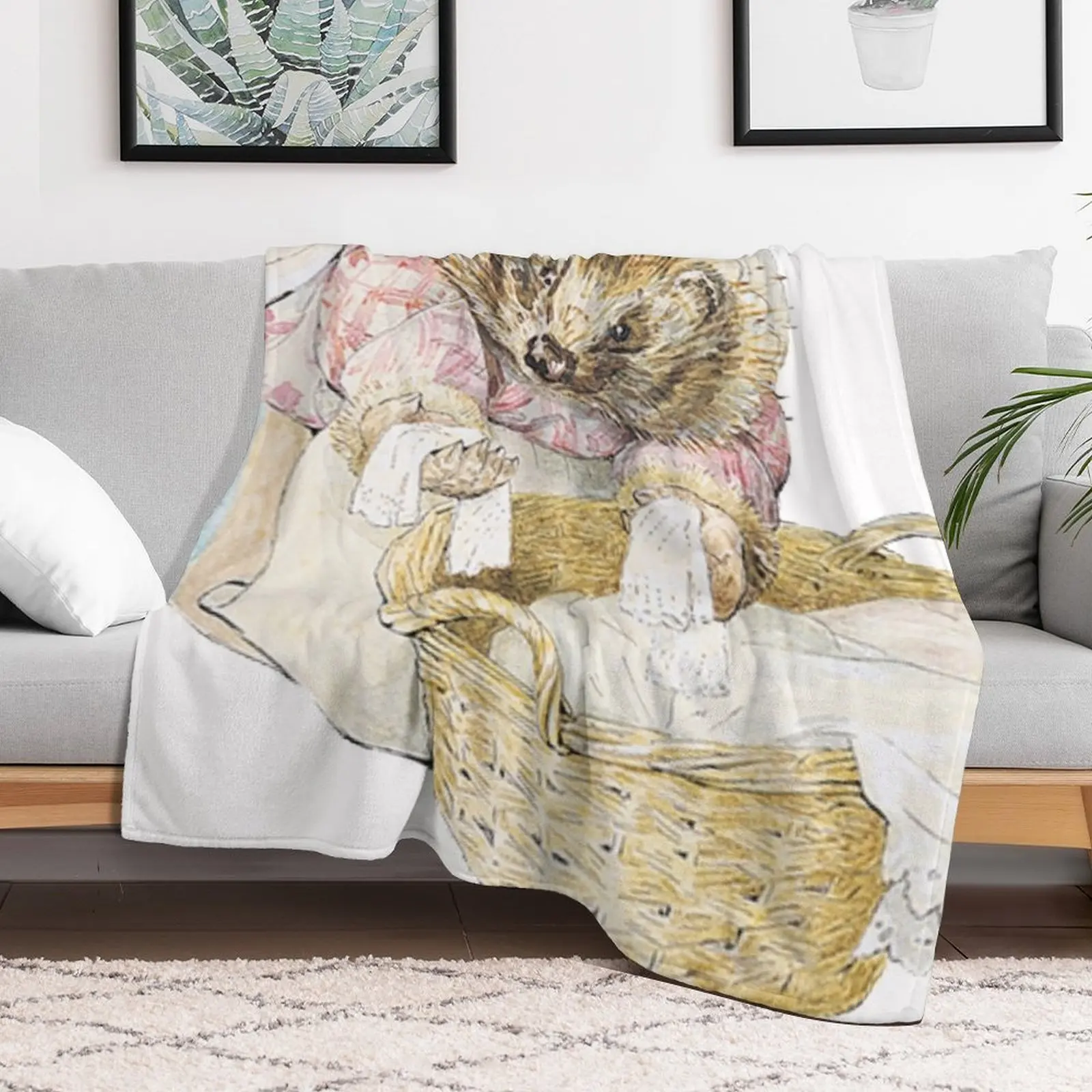 Беатрикс Поттер Mrs. Tiggy Winkles Иллюстрация Плед Декоративные диваны Среда Одеяла