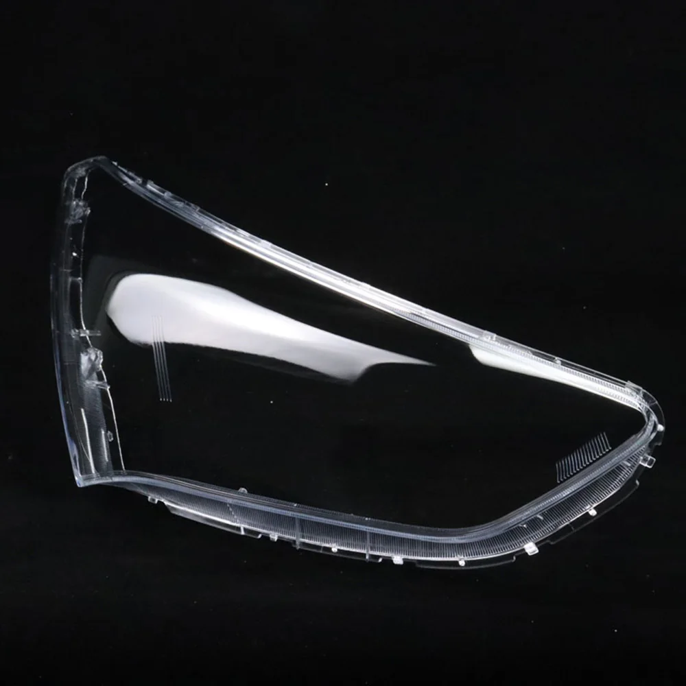 Для Hyundai Santa Fe IX45 (Overseas Version) 2013~2017 Penutup Lampu Depan Lensa Shell Plexiglass Pengganti Kap Asli