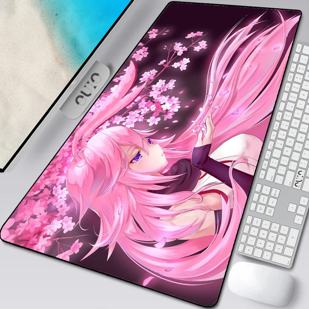 

Anime Mouse Pad Large Notepad Desktop Cover Kawaii Floral 800x300 Desk Pad Pink Carpet Mouse Pad 90x40 Gaming Office Mouse Pad