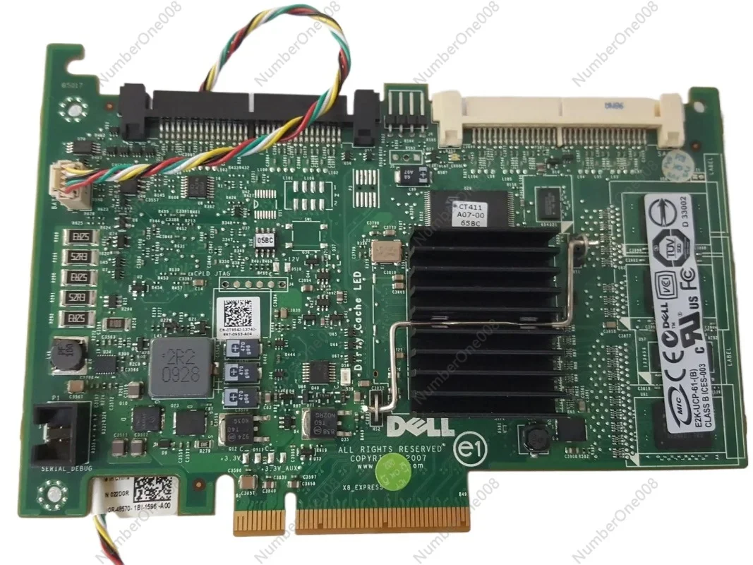 Карта массива 6I perc 6/i совместимая с настольными контактами 256 м RAID 0 1 5 6