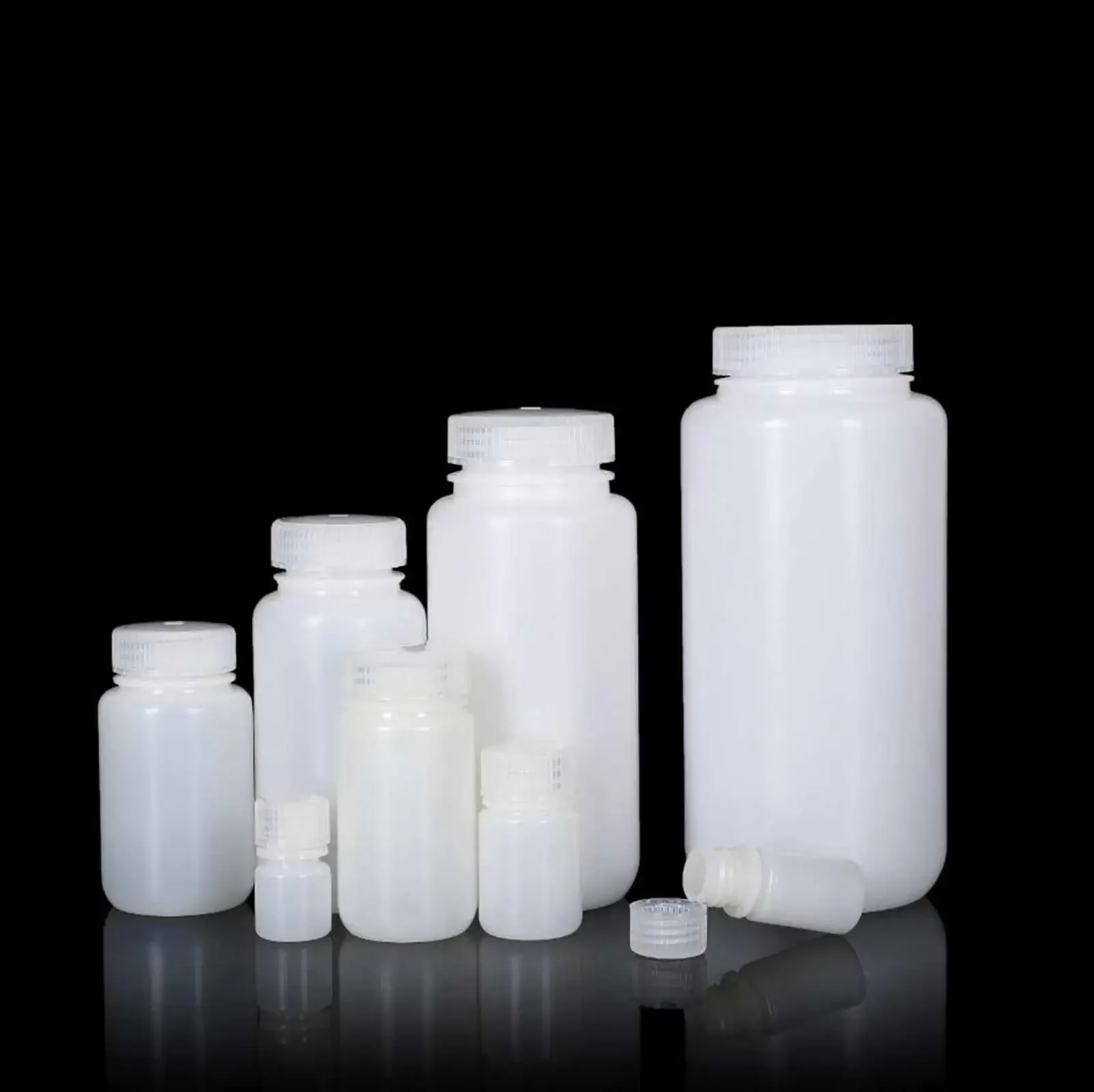 Пластиковые флаконы для образцов реагентов HDPE белый 50/100/150/250/300/500/1000/2000 мл