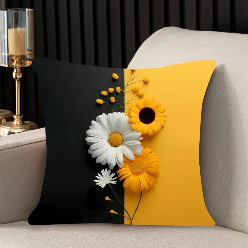 

Наволочка полиэстер цветочный принт 40x40 см